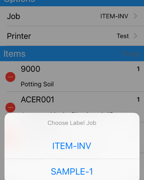 Batch Label Print Screenshot 2