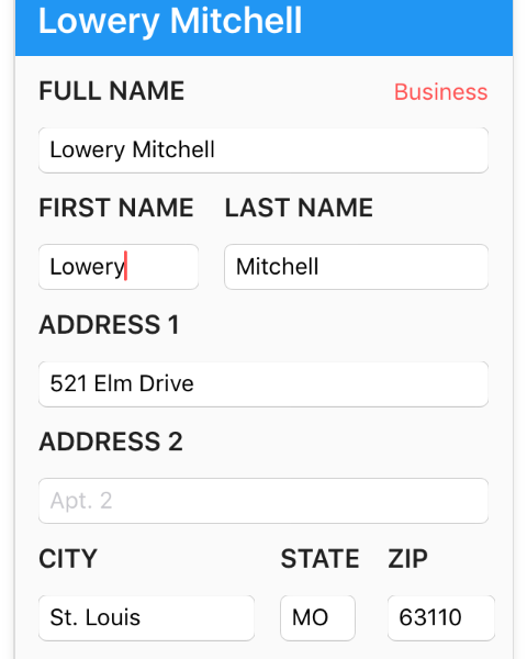 Customer Lookup Screenshot 2
