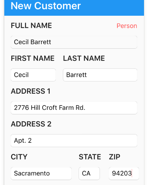 Customer Lookup Screenshot 3