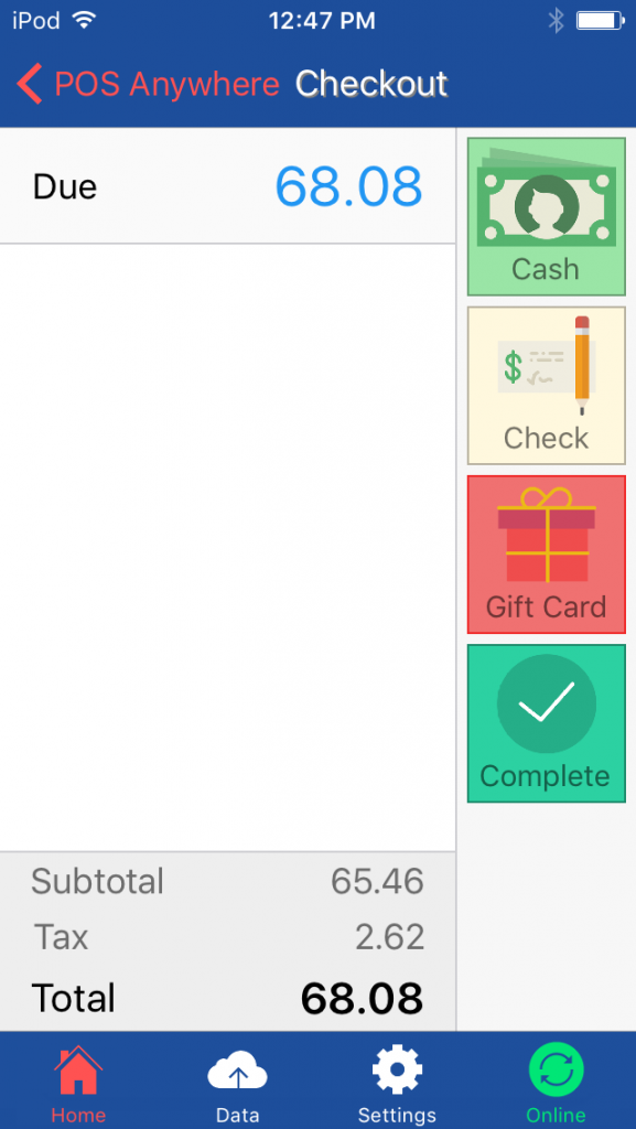 mobile pos anywhere cashout on live mobile device
